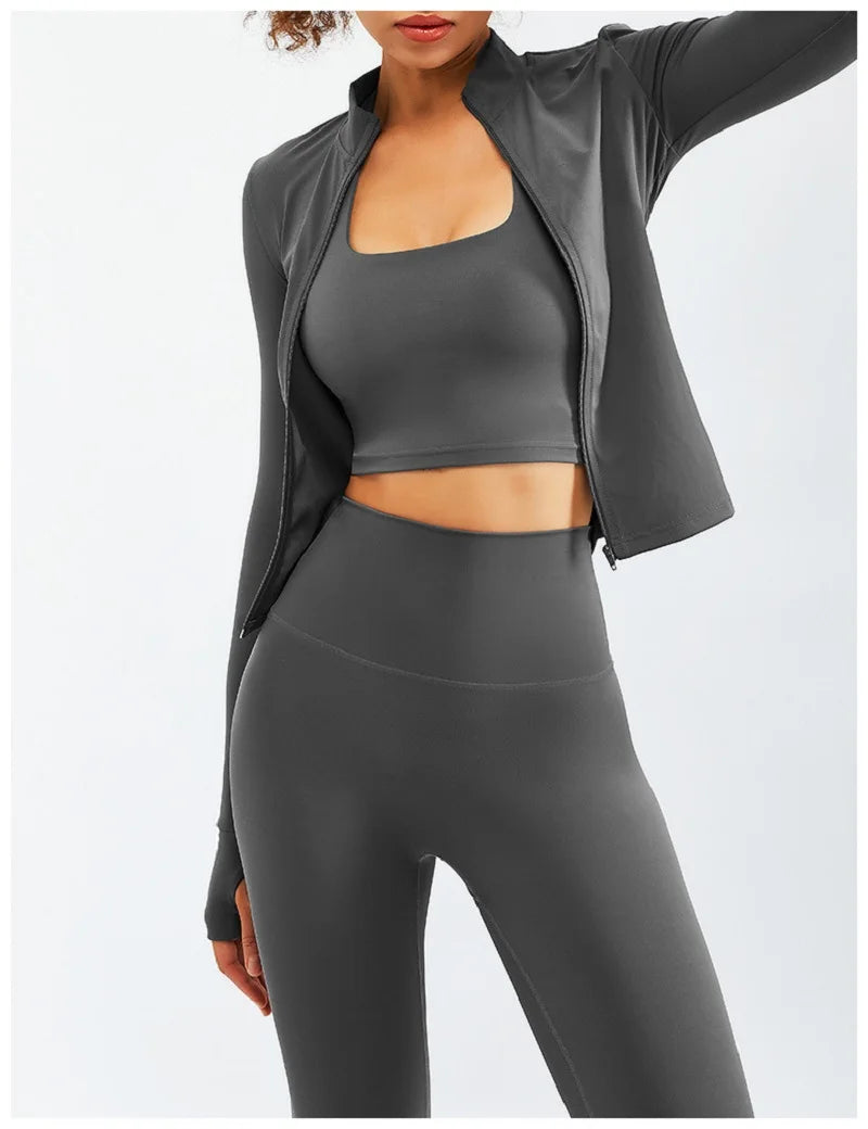 2/3PCS Soft Breathable High Waist Sportwear Set