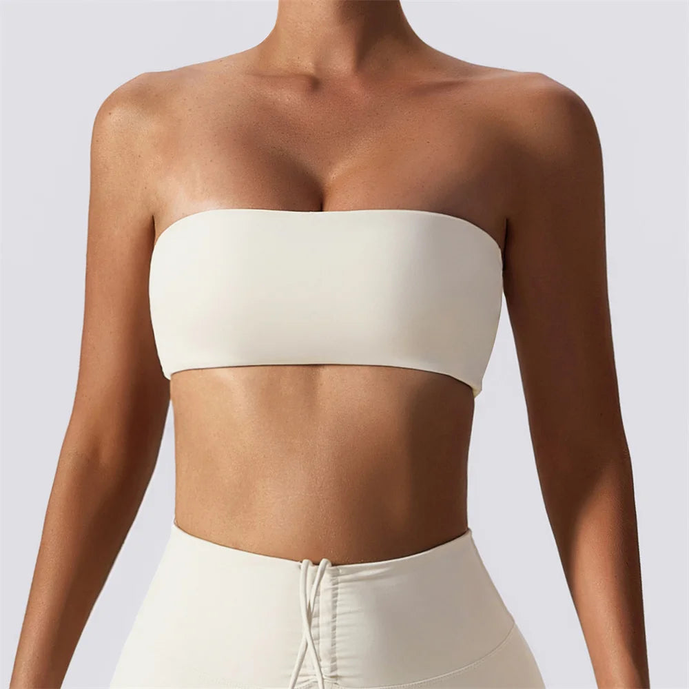2PCS Strapless and Leggings Workout Set