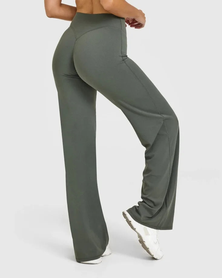 Straight-Leg Ultra Soft Butter Fabric. Mid-Waist Leggings