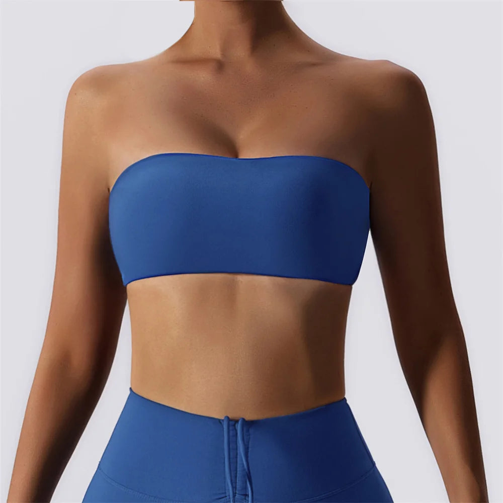 2PCS Strapless and Leggings Workout Set