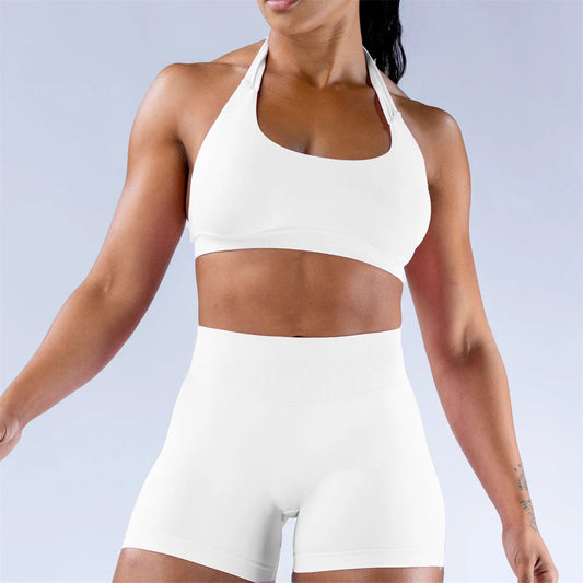 Impact 2PCS Seamless Shorts and Halter Bra