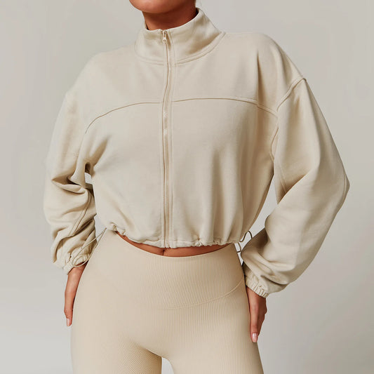 Alma Zipper and String Sweater
