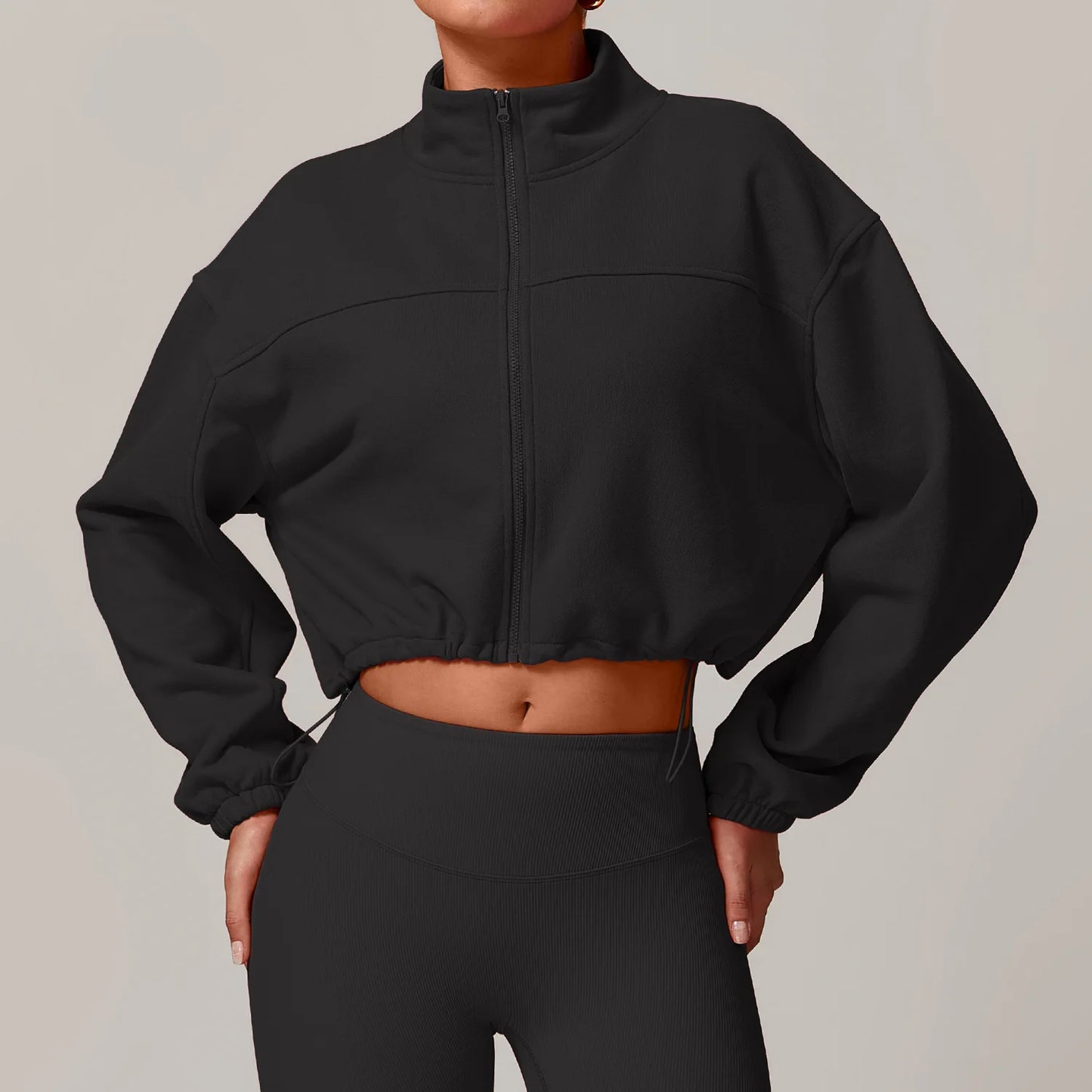 Alma Zipper and String Sweater