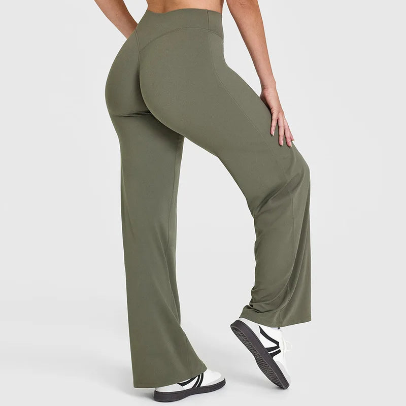Straight-Leg Ultra Soft Butter Fabric. Mid-Waist Leggings